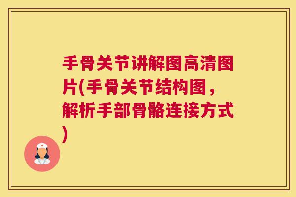 手骨关节讲解图高清图片(手骨关节结构图，解析手部骨骼连接方式)