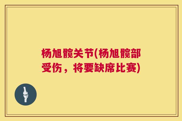 杨旭髋关节(杨旭髋部受伤，将要缺席比赛)