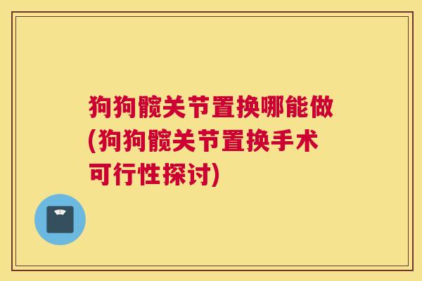 狗狗髋关节置换哪能做(狗狗髋关节置换手术可行性探讨)
