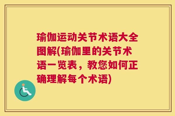 瑜伽运动关节术语大全图解(瑜伽里的关节术语一览表，教您如何正确理解每个术语)