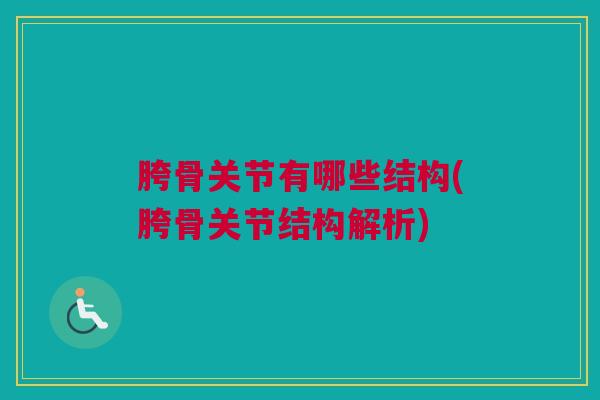 胯骨关节有哪些结构(胯骨关节结构解析)