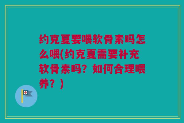 约克夏要喂软骨素吗怎么喂(约克夏需要补充软骨素吗？如何合理喂养？)