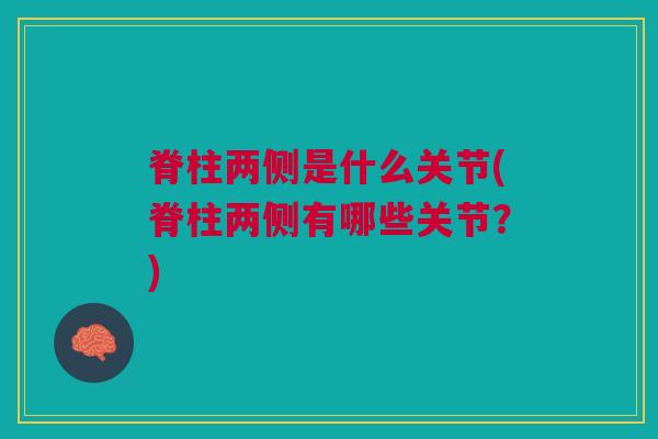 脊柱两侧是什么关节(脊柱两侧有哪些关节？)