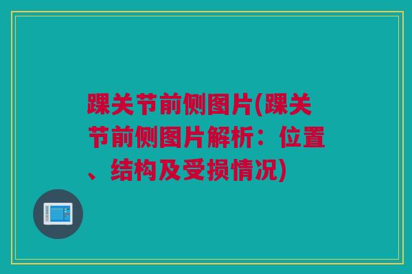 踝关节前侧图片(踝关节前侧图片解析：位置、结构及受损情况)