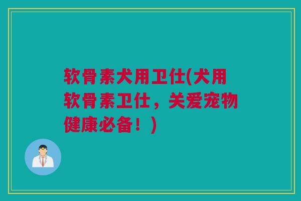 软骨素犬用卫仕(犬用软骨素卫仕,关爱宠物健康必备!) 软骨素犬用卫仕(犬用软骨素卫仕,关爱宠物健康必备!)