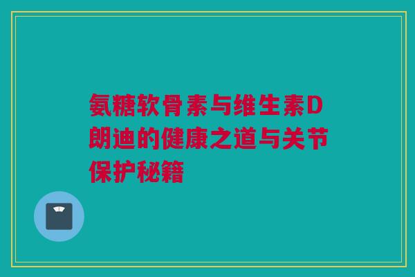 氨糖软骨素与维生素D朗迪的健康之道与关节保护秘籍