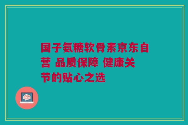 国子氨糖软骨素京东自营 品质保障 健康关节的贴心之选
