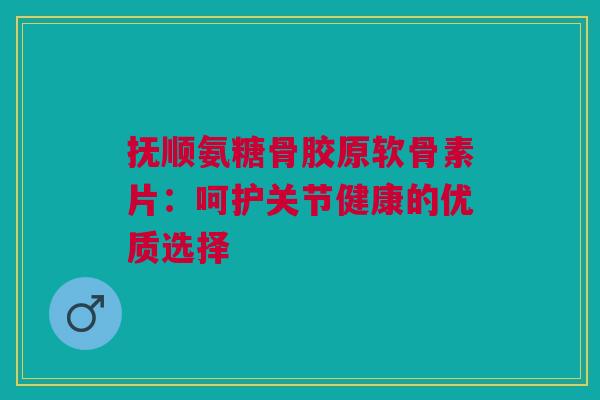 抚顺氨糖骨胶原软骨素片：呵护关节健康的优质选择