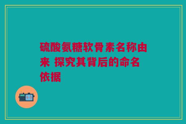 硫酸氨糖软骨素名称由来 探究其背后的命名依据