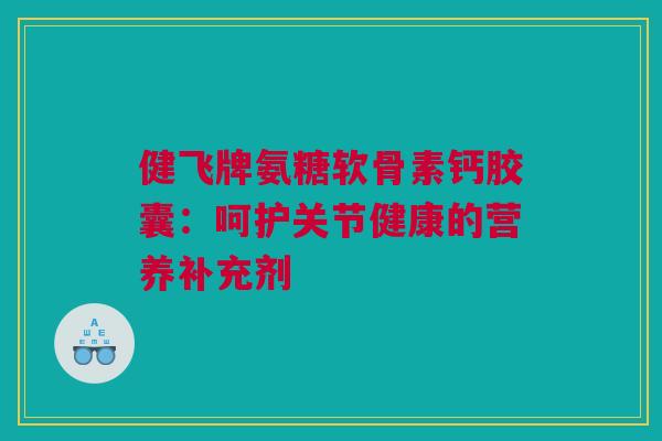健飞牌氨糖软骨素钙胶囊：呵护关节健康的营养补充剂