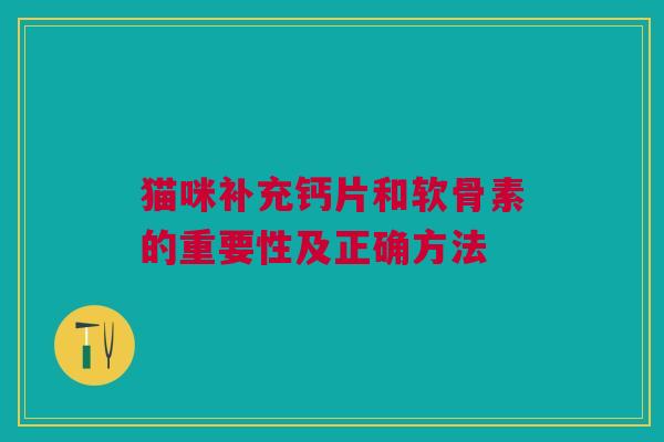 猫咪补充钙片和软骨素的重要性及正确方法