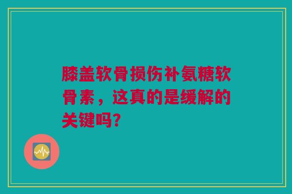 膝盖软骨损伤补氨糖软骨素，这真的是缓解的关键吗？